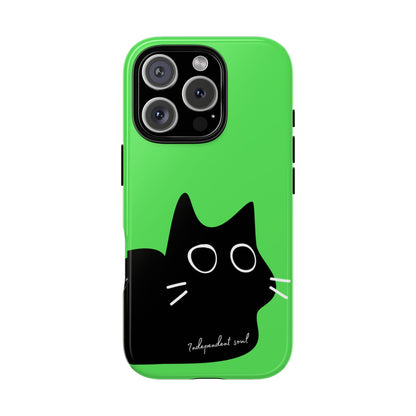 Cute Cat Minimalist Silhouette Phone Case