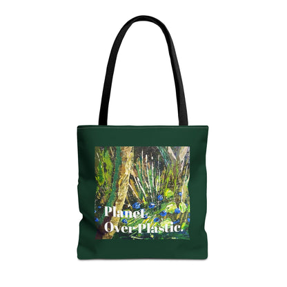 Planet Over Plastic Tote Bag – Eco-Friendly & Stylish