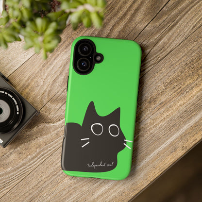 Cute Cat Minimalist Silhouette Phone Case