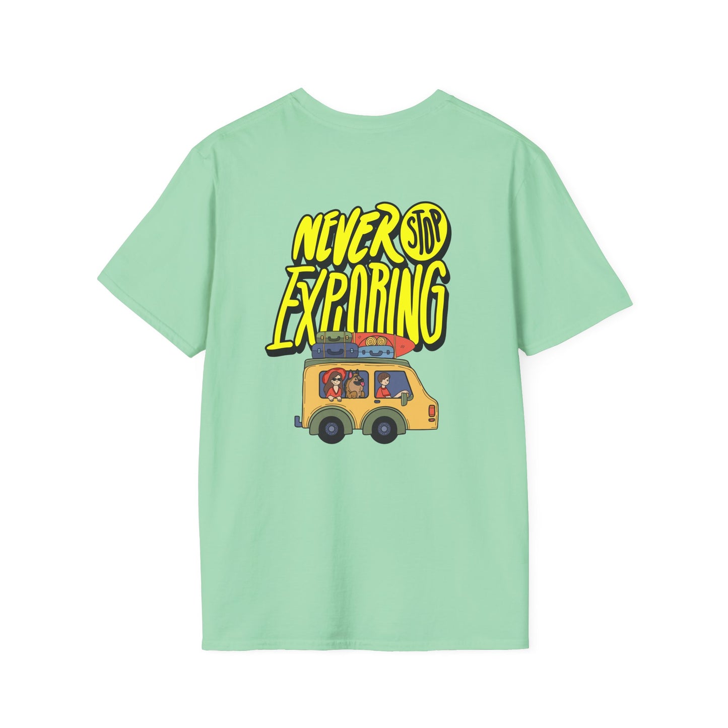 Never Stop Exploring T-Shirt – Adventure Awaits