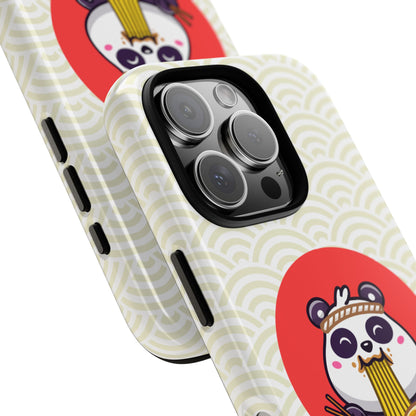 Phone Case - Cute Panda Slurping Noodles Design