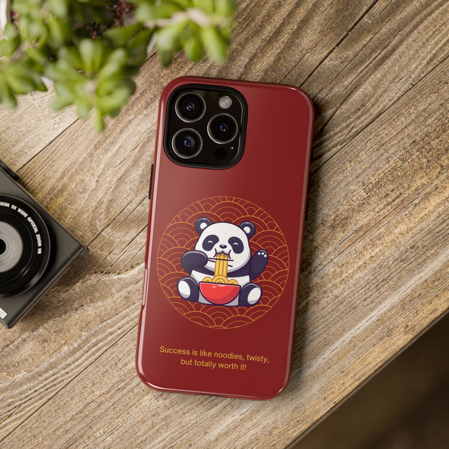 Panda Slurping Noodles Phone Case