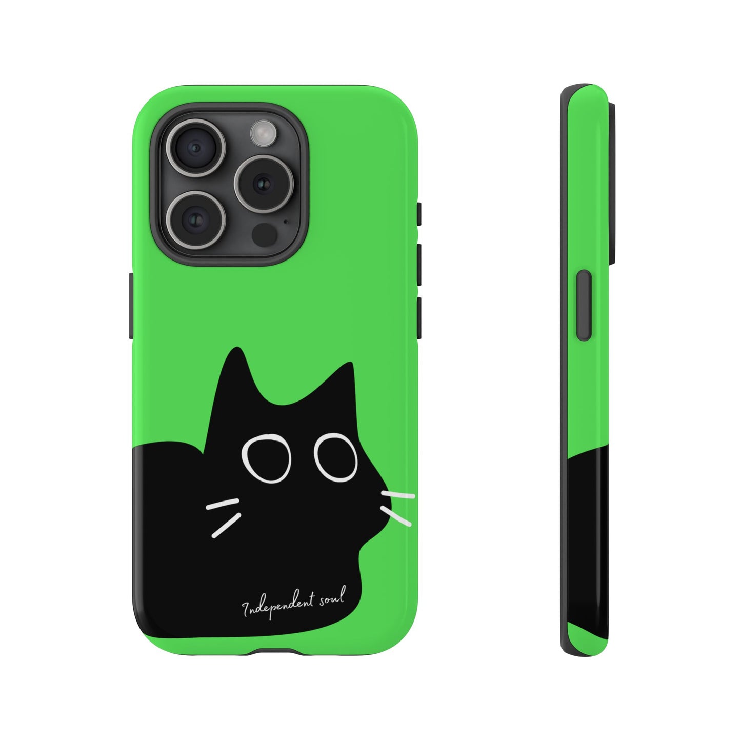 Cute Cat Minimalist Silhouette Phone Case