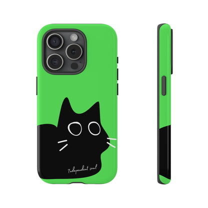 Cute Cat Minimalist Silhouette Phone Case