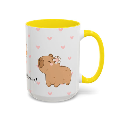 Adorable Animals Coffee Mug – 'Perk Up, Buttercup' Design