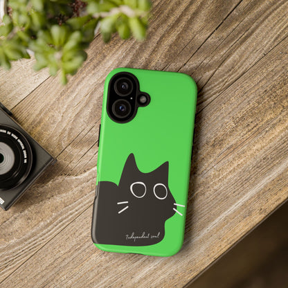 Cute Cat Minimalist Silhouette Phone Case