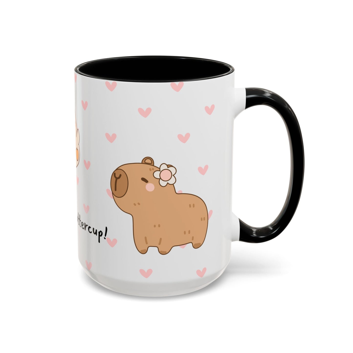 Adorable Animals Coffee Mug – 'Perk Up, Buttercup' Design