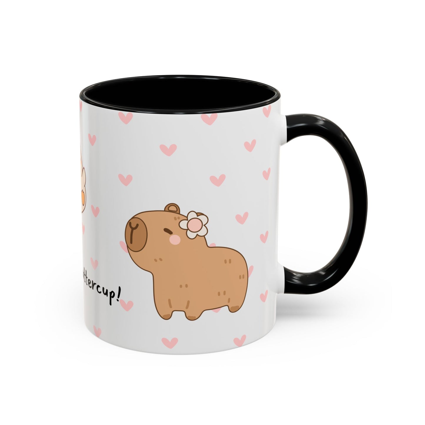 Adorable Animals Coffee Mug – 'Perk Up, Buttercup' Design