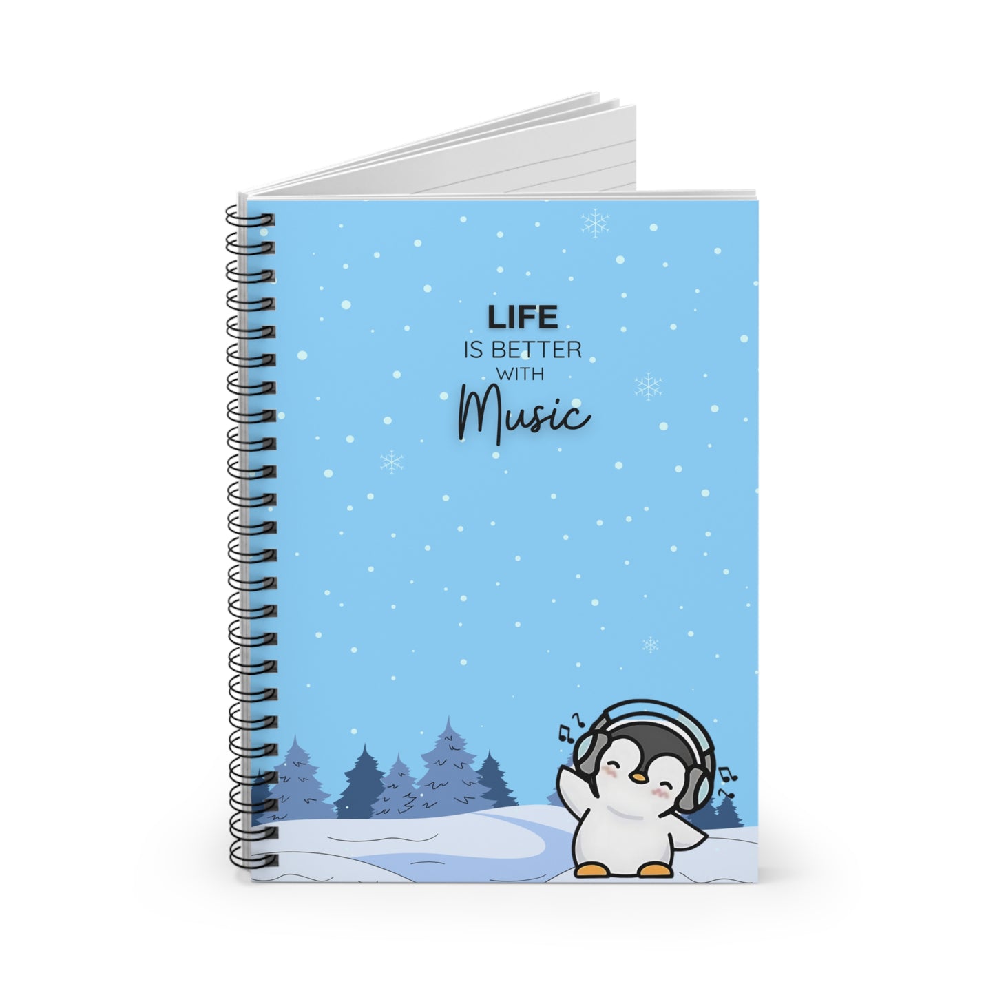 Adorable Penguin Notebook (Ruled Line)