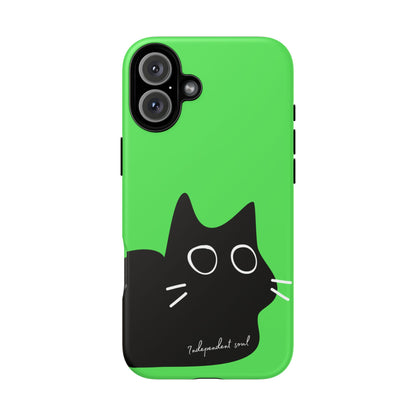 Cute Cat Minimalist Silhouette Phone Case