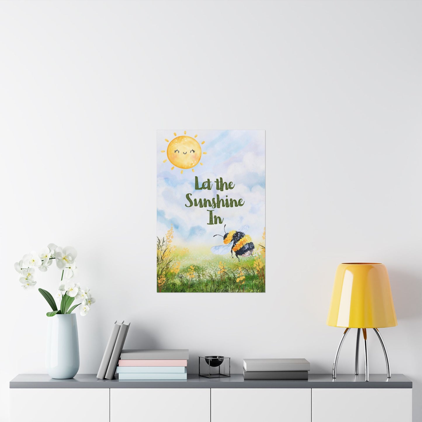 Inspirational Wall Matte Poster – Let the Sunshine In