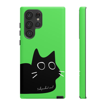 Cute Cat Minimalist Silhouette Phone Case