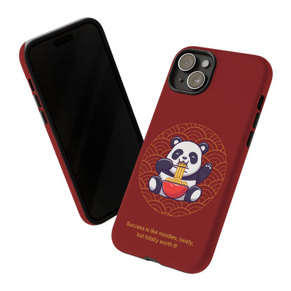 Panda Slurping Noodles Phone Case