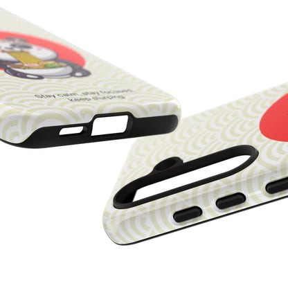 Phone Case - Cute Panda Slurping Noodles Design