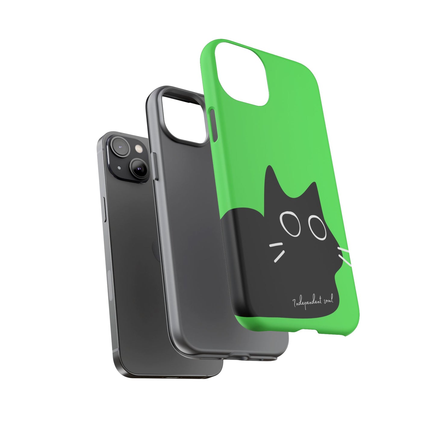 Cute Cat Minimalist Silhouette Phone Case