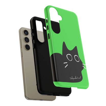 Cute Cat Minimalist Silhouette Phone Case