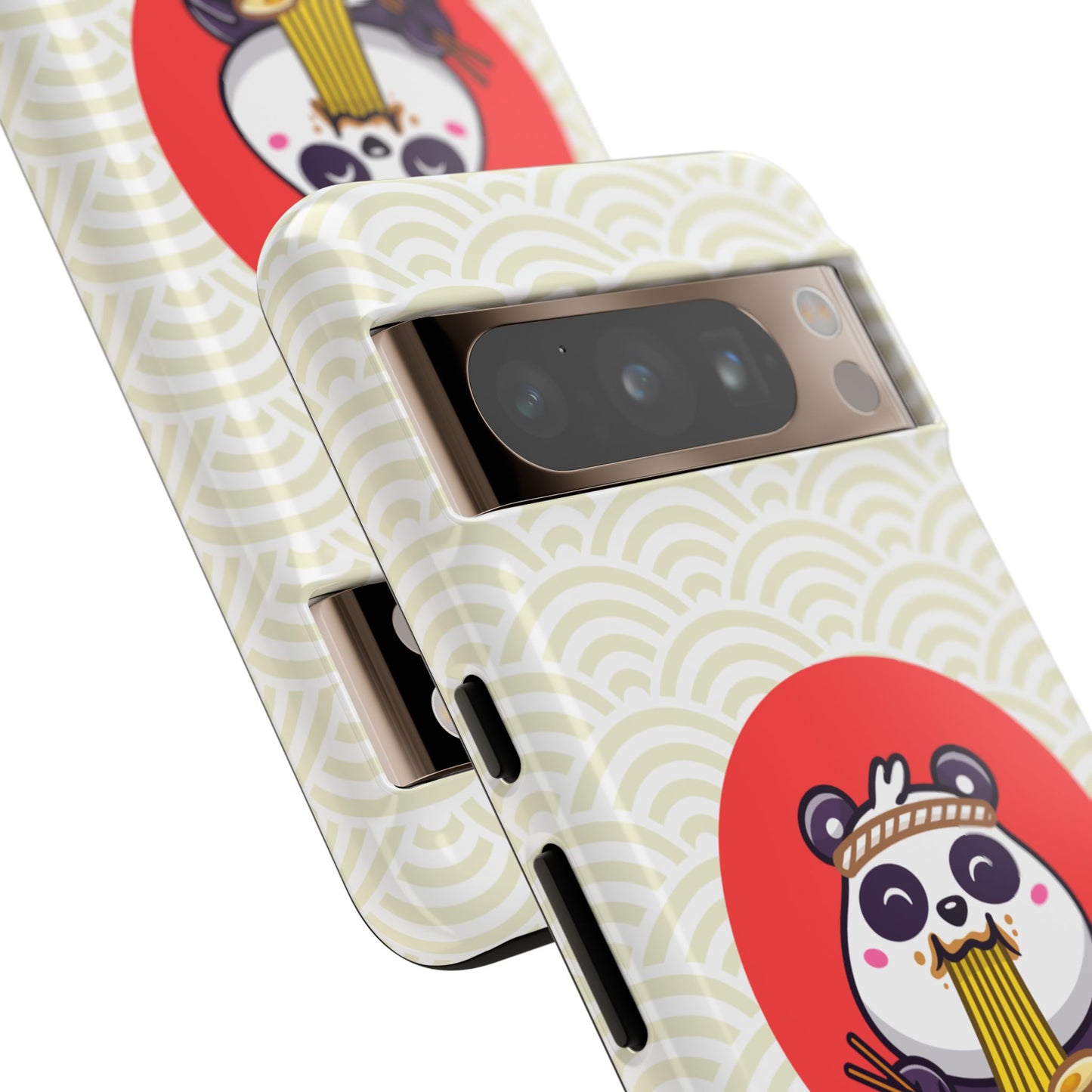 Phone Case - Cute Panda Slurping Noodles Design