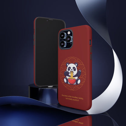 Panda Slurping Noodles Phone Case