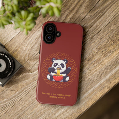 Panda Slurping Noodles Phone Case