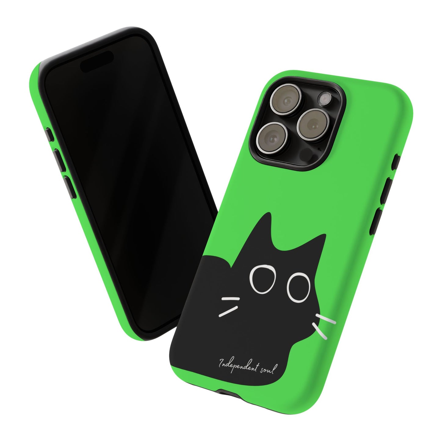 Cute Cat Minimalist Silhouette Phone Case