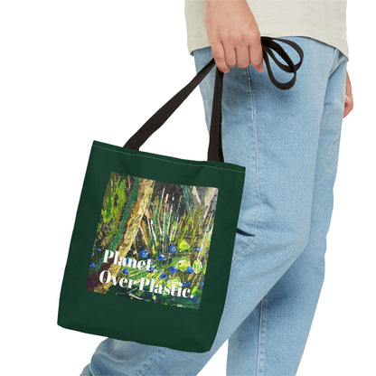 Planet Over Plastic Tote Bag – Eco-Friendly & Stylish