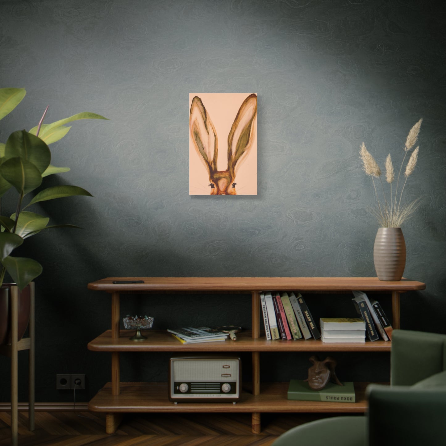 Artistic Rabbit Art on Matte Canvas