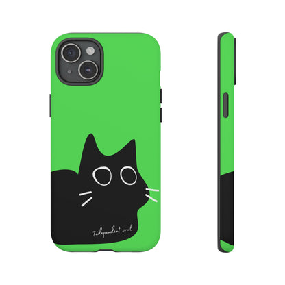 Cute Cat Minimalist Silhouette Phone Case