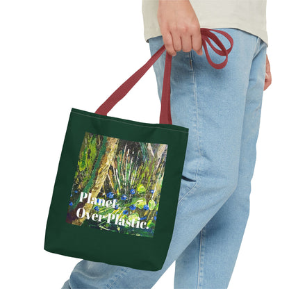 Planet Over Plastic Tote Bag – Eco-Friendly & Stylish