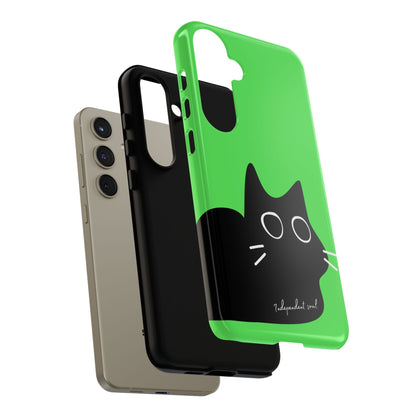 Cute Cat Minimalist Silhouette Phone Case