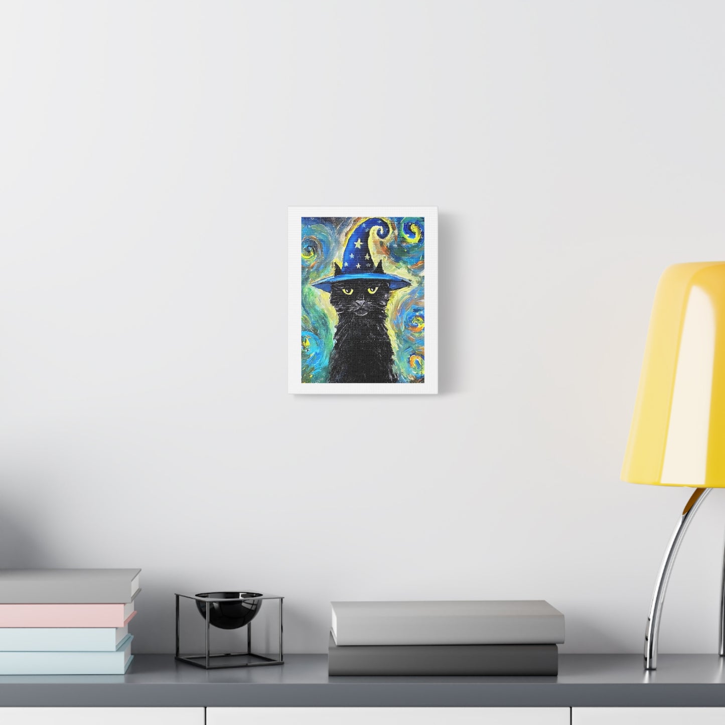 Magical Feline Fantasy Canvas Art for Cat Lovers