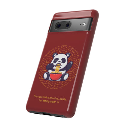 Panda Slurping Noodles Phone Case