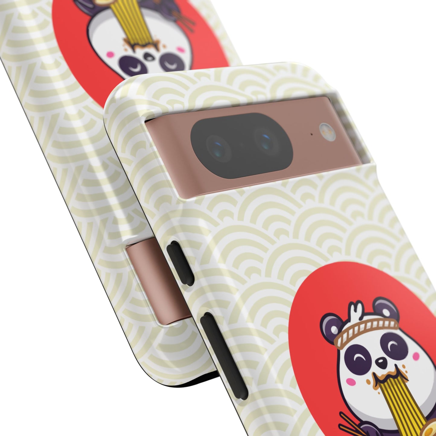 Phone Case - Cute Panda Slurping Noodles Design