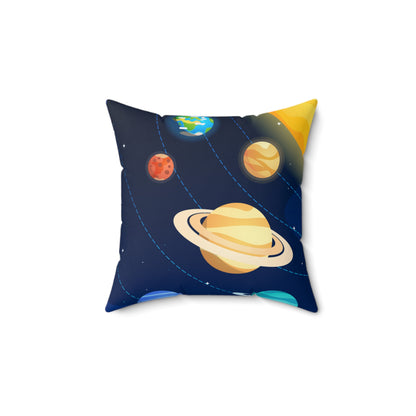 Cosmic Dreams Square Pillow - "Reach for the Stars"