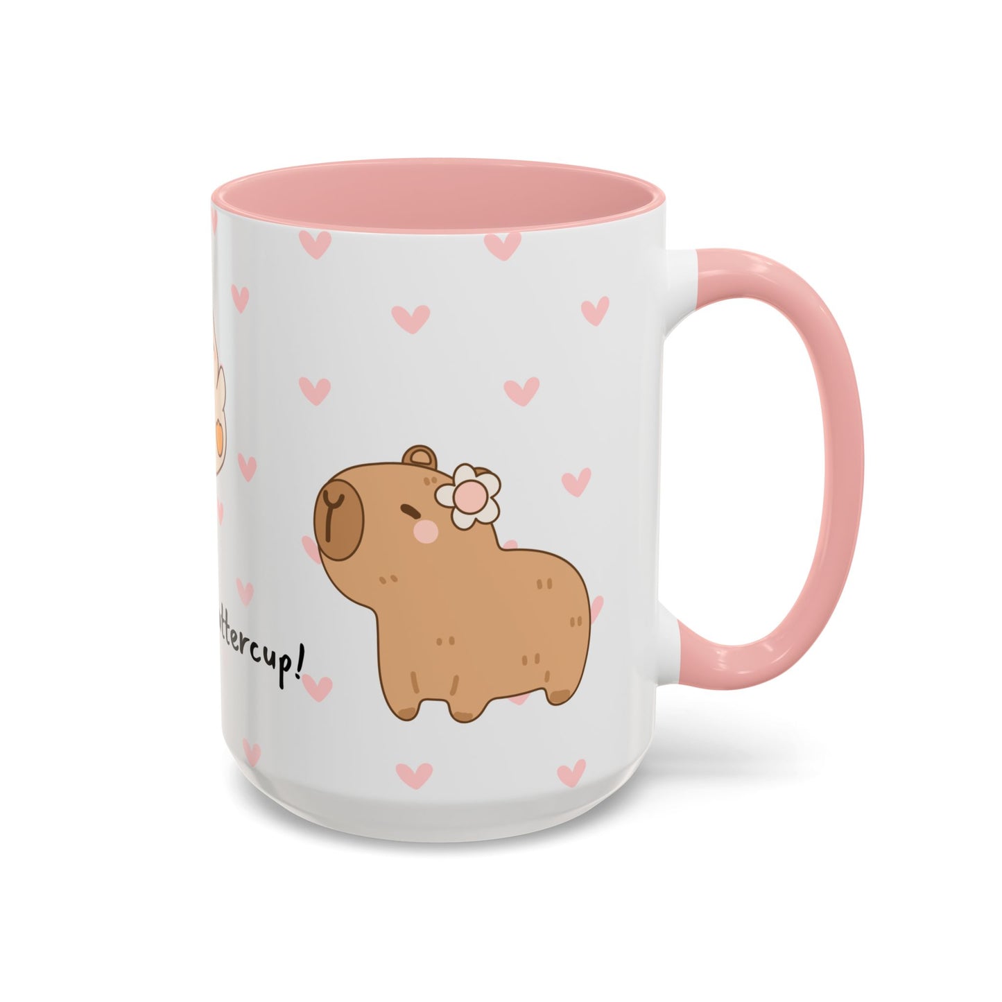 Adorable Animals Coffee Mug – 'Perk Up, Buttercup' Design