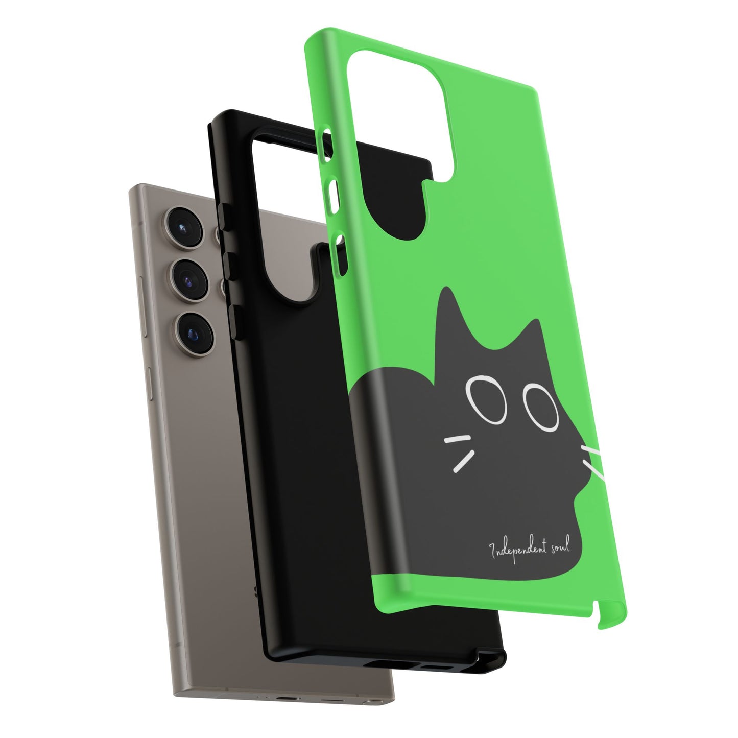 Cute Cat Minimalist Silhouette Phone Case