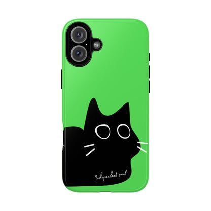 Cute Cat Minimalist Silhouette Phone Case