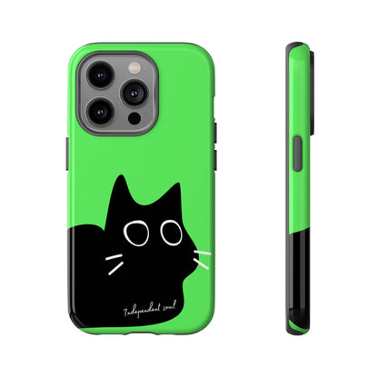 Cute Cat Minimalist Silhouette Phone Case