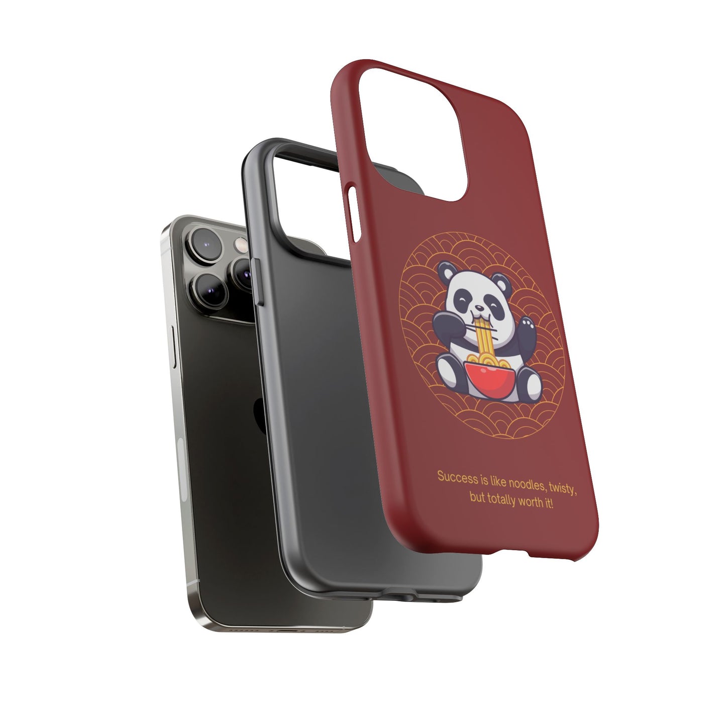 Panda Slurping Noodles Phone Case