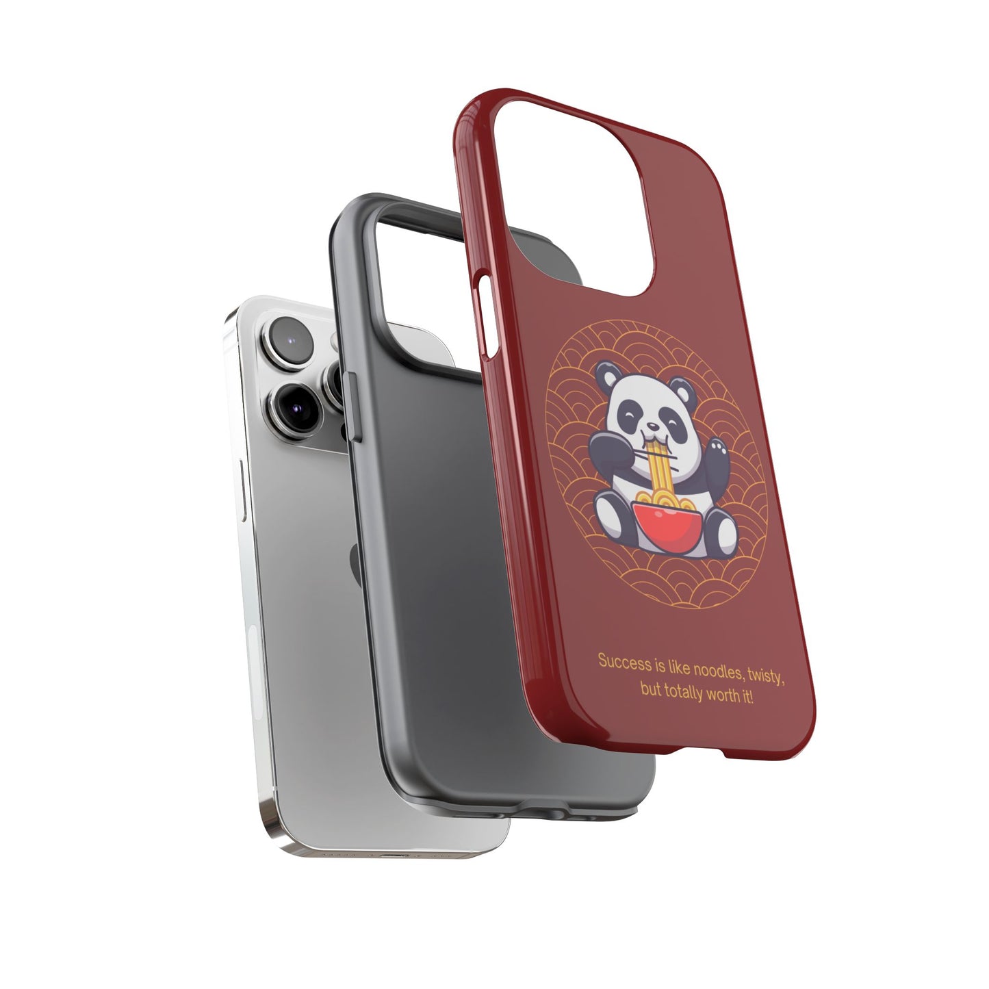 Panda Slurping Noodles Phone Case