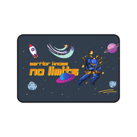 Warrior Knows No Limits – Space Samurai Desk Mat