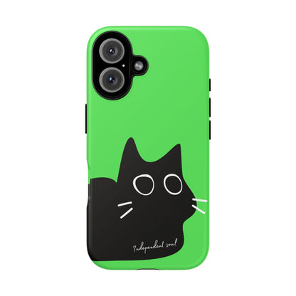 Cute Cat Minimalist Silhouette Phone Case