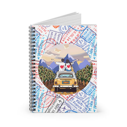 Wanderlust Travel Spiral Notebook (Ruled Line)