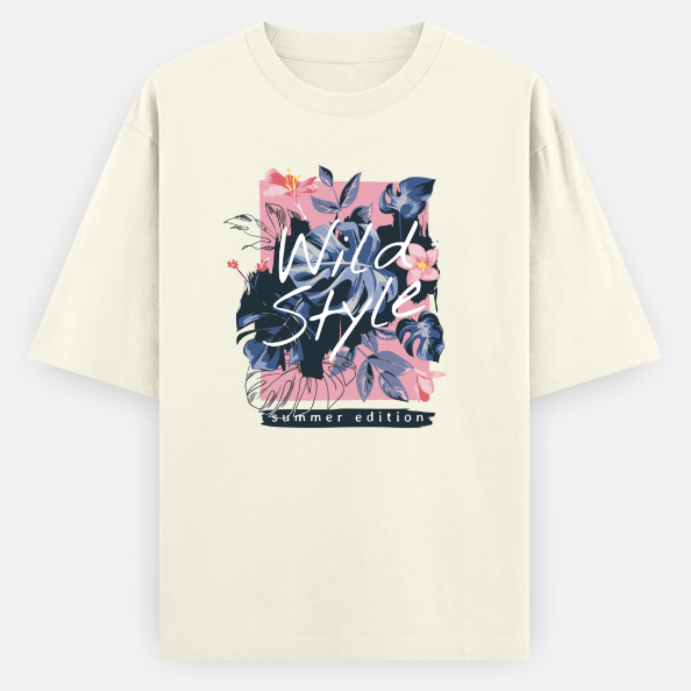 Unisex Oversize Wild Style Off-White Tshirt