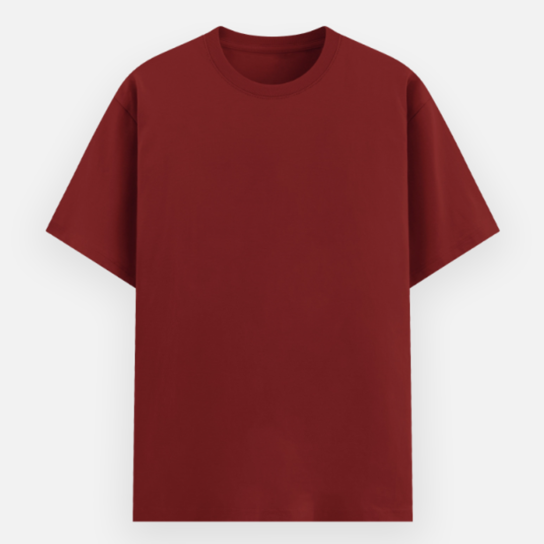 Unisex Relaxed Fit Solid Basic Tshirts