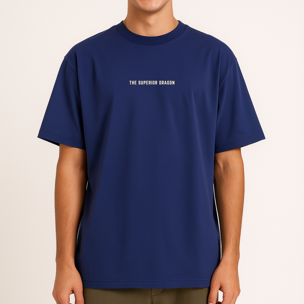 Unisex Oversize Superior Dragon Blue Tshirt